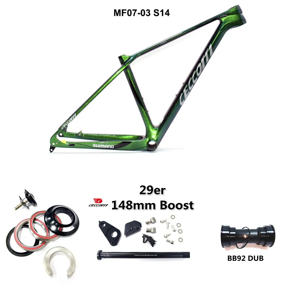 Portapacchi per camion per auto 2023 Telaio per mountain bike in carbonio 148/12mm Boost MTB Ciclismo 29er Cavo completamente nascosto 160mm Freno a disco Frameset 231211