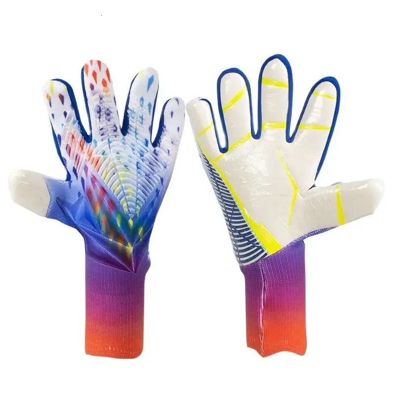 Guaber Soccer Goalkeeper Gloves Goalie Training Gloves Strong Grip Anti Slip And Breathable For Adults And Children Black 6