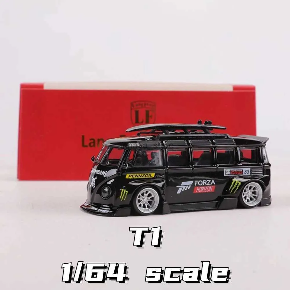 Diecast Model Cars LF 1 64 Bus RWB T1 Modified Version Toy Car Model Alloy Diecast Mini Scale Collection Model Car Toys for Boys Birthday
