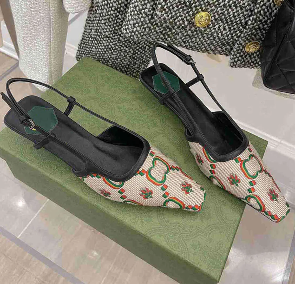 Sandals Designer Sling Back Summer Fashion Women Luxury Rhinestone Wedding Sandles Sliders High Heels Shoes 2344