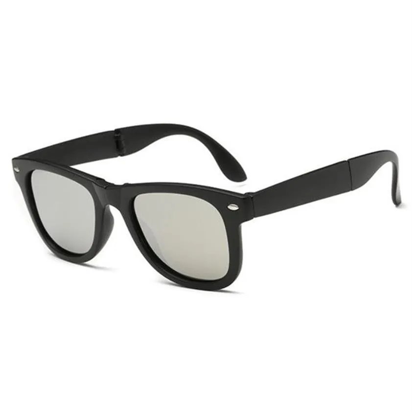 Moda clássico dobrado óculos de sol para mulheres homens design dobrável óculos de sol proteção uv400 designer óculos de sol com ca227k