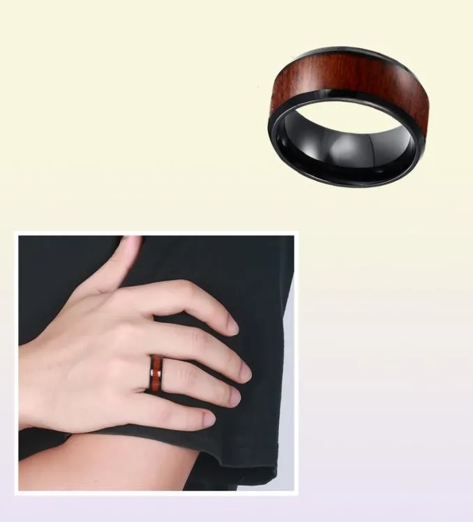 Мужские обручальные кольца Vnox, кольца из карбида вольфрама высшего качества, обручальные, деревянный дизайн, весь J1907167918540