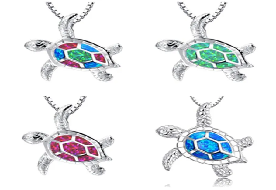 Opaal ketting schildpad hanger sieraden voor vrouw01234563245095