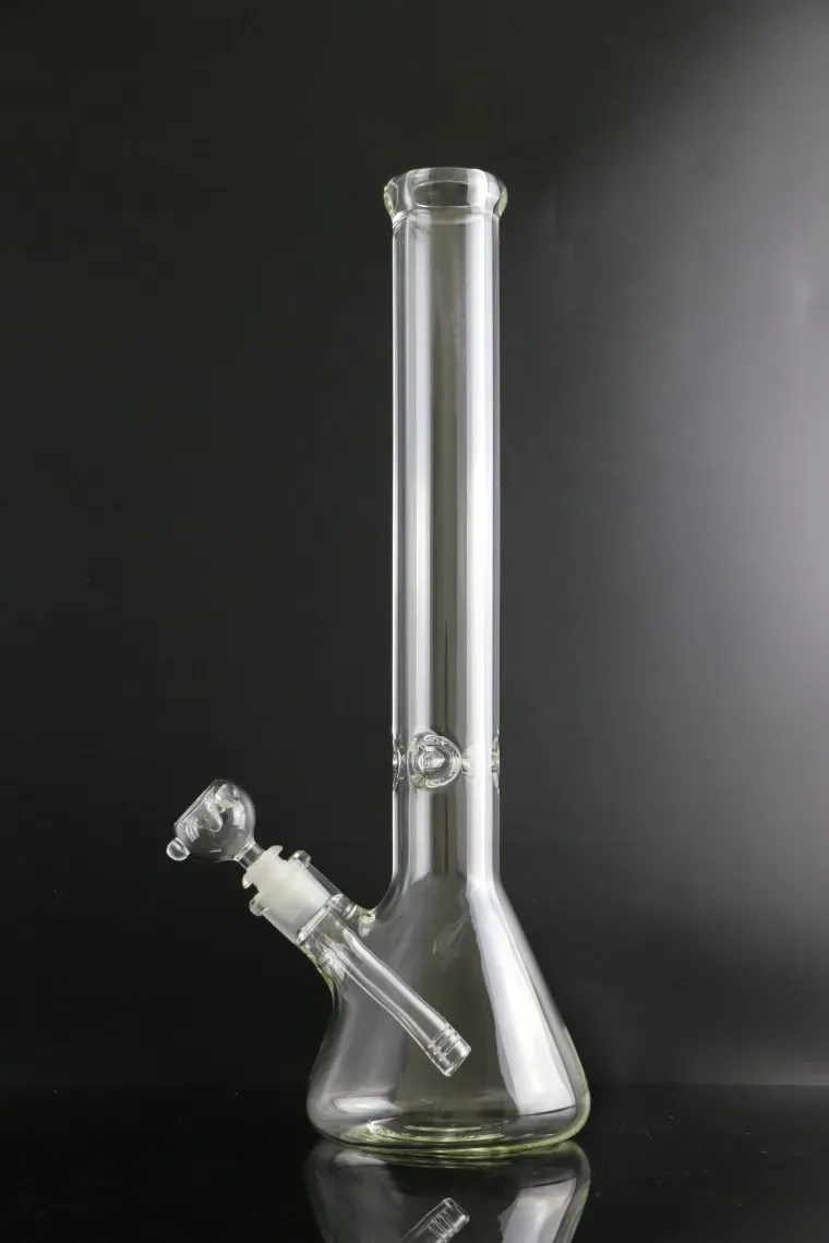 Hookahs Beaker 9mm Bong 12 inches Ice thick elephant Joint glass water pipe with 14/18 downstem 14mm bowl straight type
