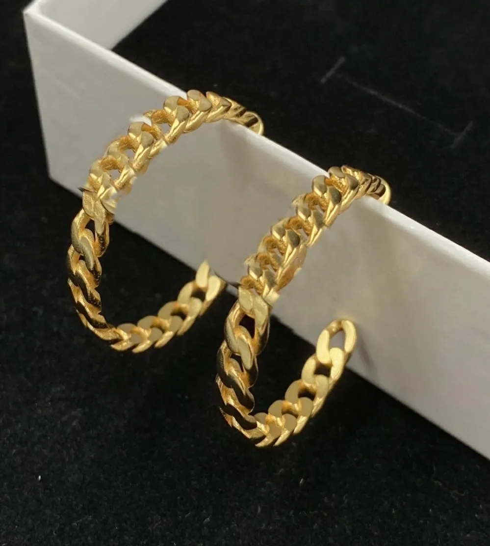 18K Gold Plated Crystal Hoop Earrings With Anti Allergy Studs Luxury