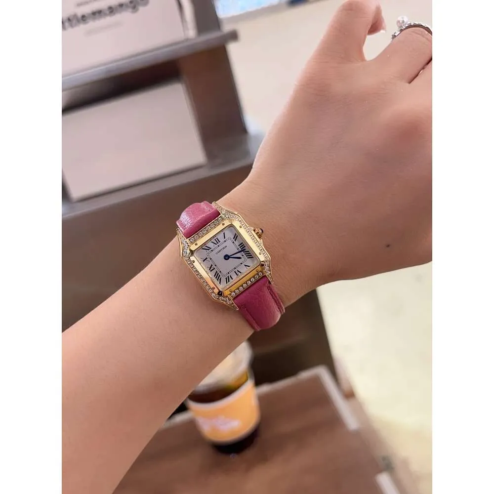 Designer panthere relógio para mulheres com caixa de alta qualidade quartzo uhren senhora relógios womenwatch montre tanque femme luxe cheio diamante reloj vk0q
