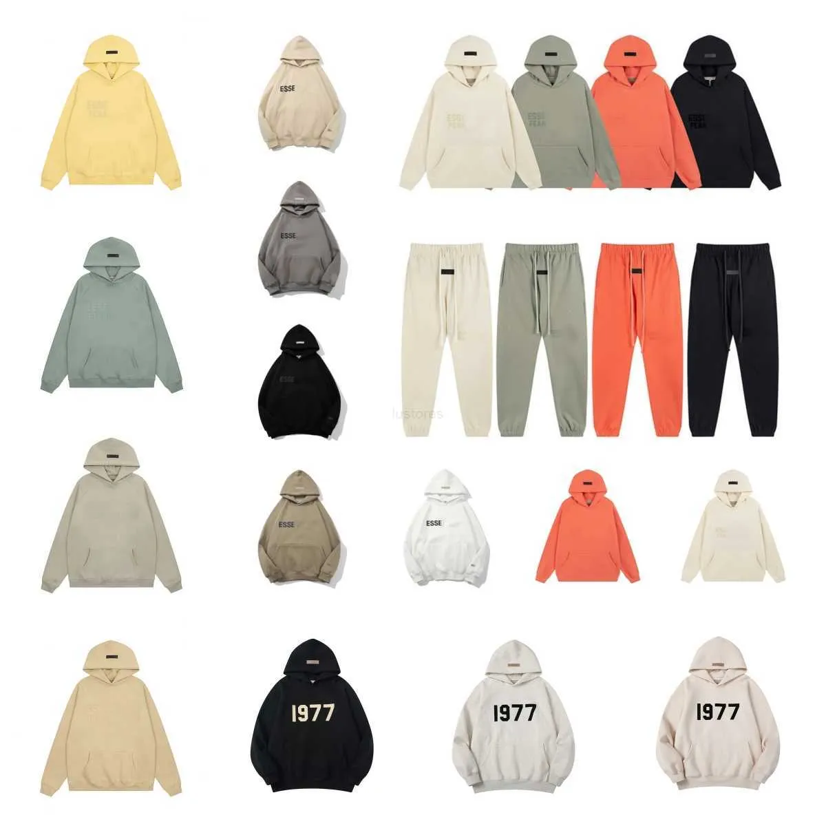 Types de designers Sweat à capuche Hommes Femmes Sweats à capuche Hiver Homme pour Classic Noir Blanc Essentialhoodies Essentialvêtements Vêtements