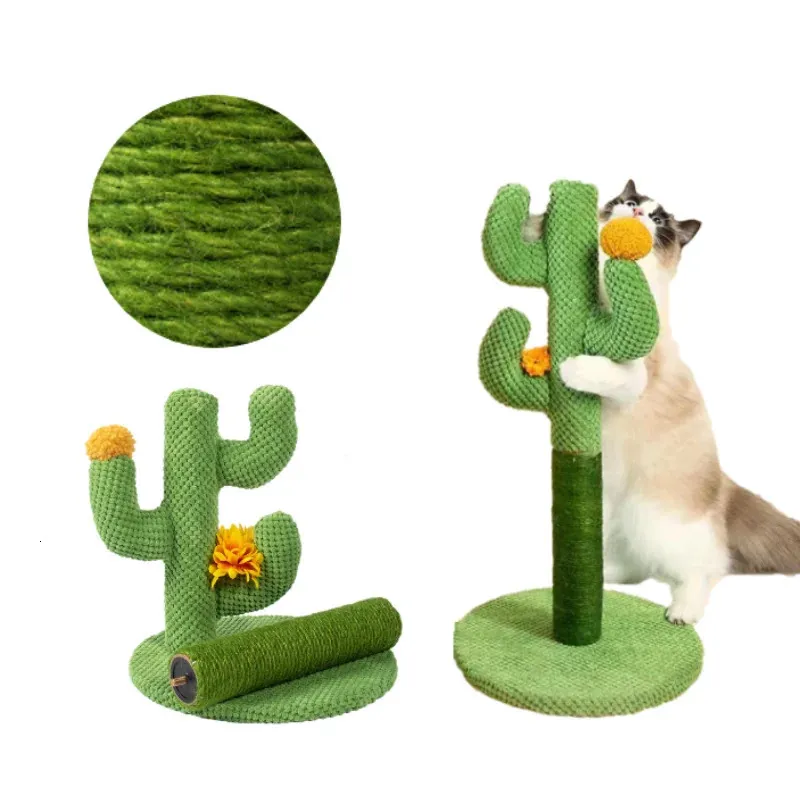 Meble dla kotów kaktusowe drapanie słupki z Sisal Rope Scratcherem dla młodych i dorosłych kotów Frame Frame 231212