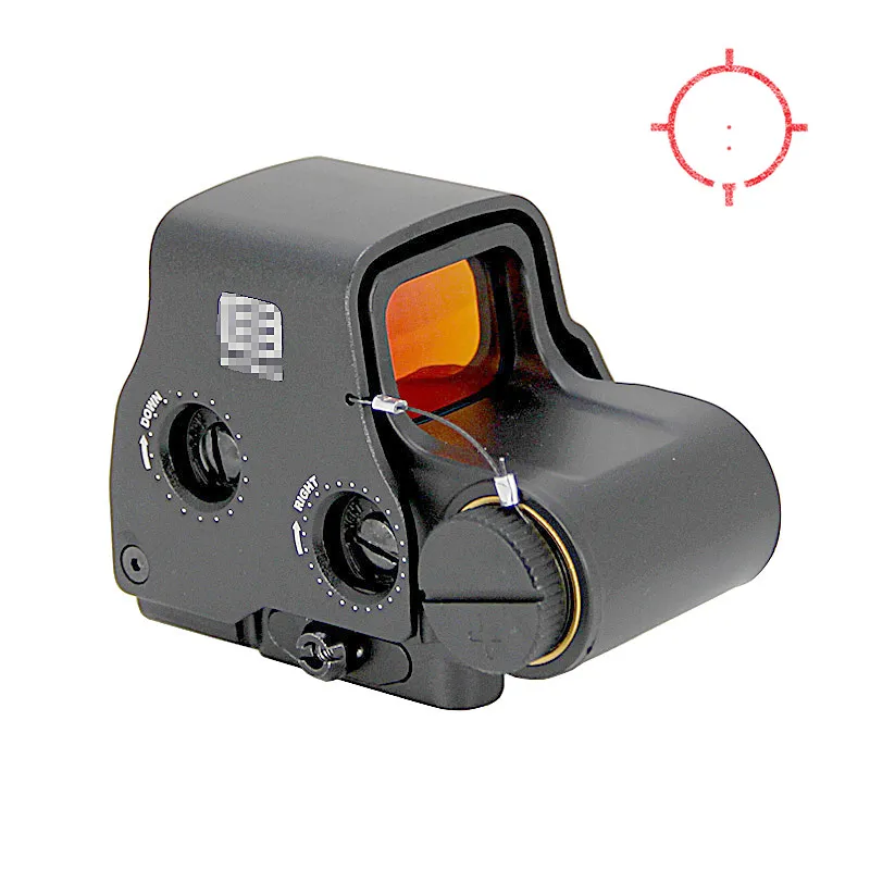 Tactique 558 Red Dot Scope Holographic Reflex Sight Lentille de revêtement rouge T-Dot Lunette de visée Optique compacte avec montage détachable rapide Chasse Airsoft