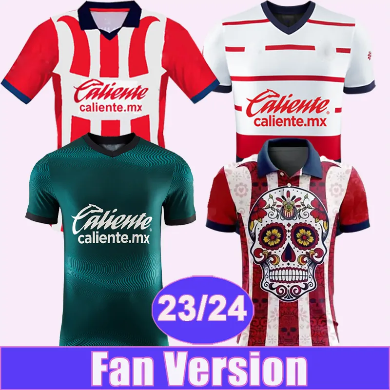 2023 24 Chivas Herenvoetbalshirts Speciale editie I. BRIZUELA A. VEGA G. SEPULVEDA F. BELTRAN CISNEROS Home Away 3e speciale editie voetbalshirts