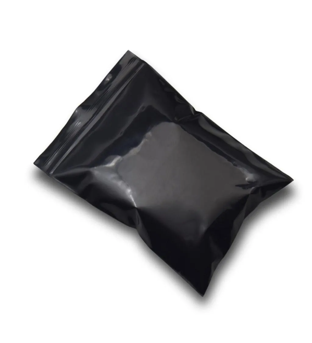 913cm再溶け性ブラックオパイクPEプラスチックパッケージバッグヒートシールジッパージップロックビニールバッグ