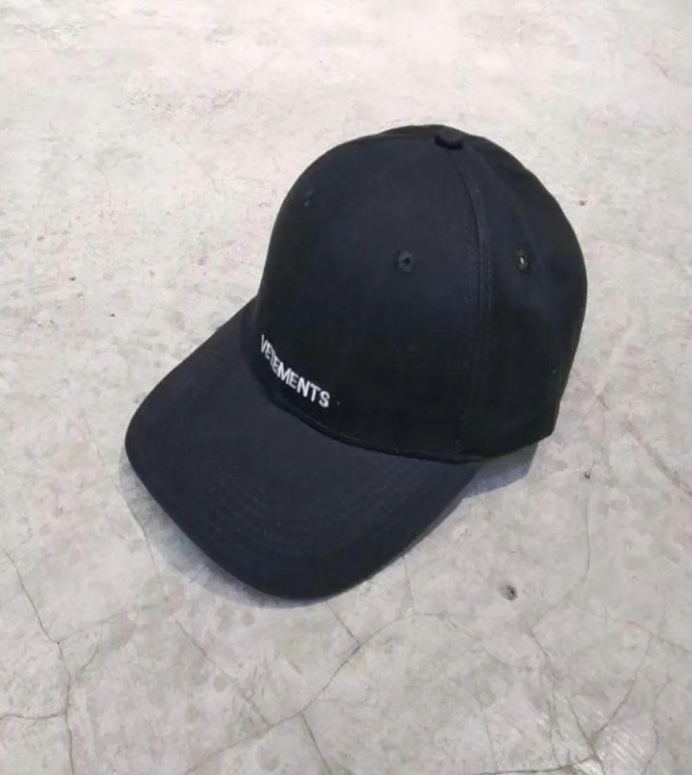 100 algodão vetements bordado snapback bonés de beisebol masculino feminino casais casuais bonés hiphop unisex chapéus g038957591