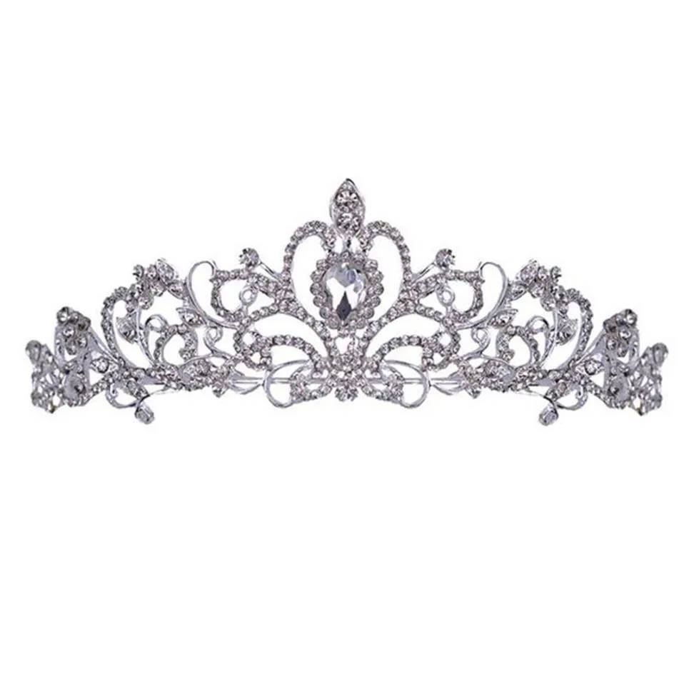 Interi diademi e corone Accessori per capelli da sposa Tiara Corona nuziale Diademi nuziali per spose Ornamenti per capelli222D