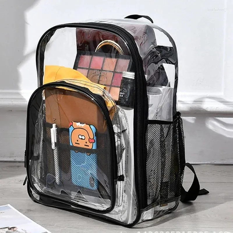 Okul çantaları kadınlar sırt çantası şeffaf çok yönlü öğrenci gençlik sırt çantaları gençler için bahar çantası feminina sırt çantası