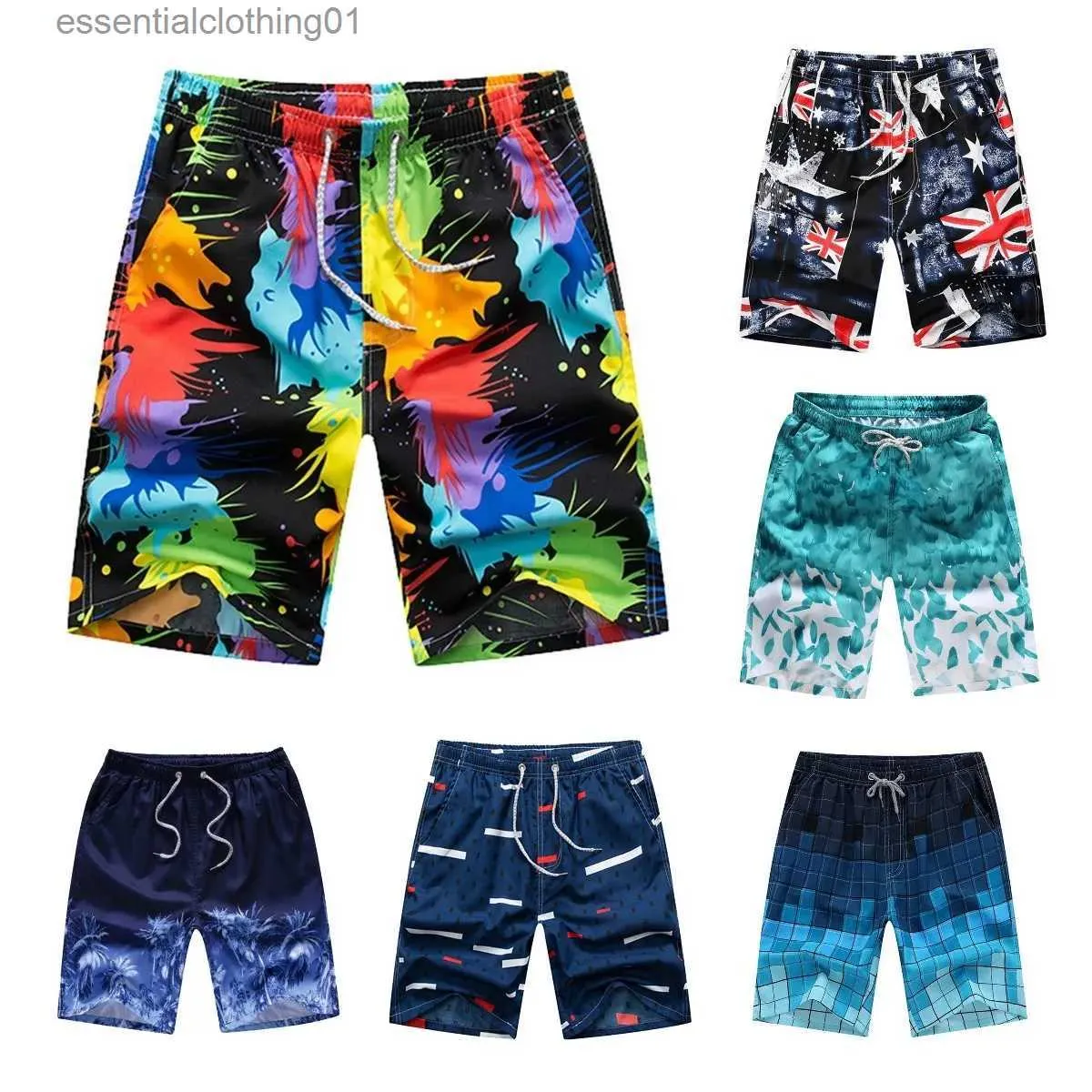 Calça short masculina calça de praia de verão masculino calça de surf calça casual calças de calças de praia shorts masculinos shorts de toucha l231212