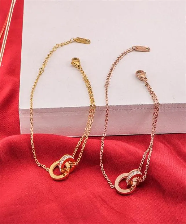 2022 nova moda anel de diamante interligado algarismos romanos charme pulseiras feminino temperamento simples pulseira luz nicho de luxo de7716140