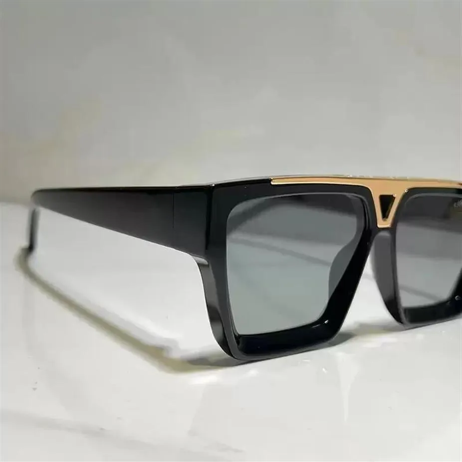 Lunettes de soleil 2022 1 1 Millionnaires Sunglases hommes femmes 1502W plein cadre lunettes de soleil design vintage MILLIONAIRE Black Logo Made 1970