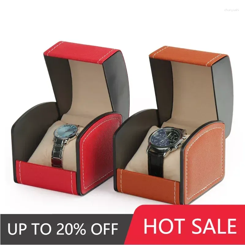 Watch Boxes Selling PU Leather Box European Storage Flip Packaging