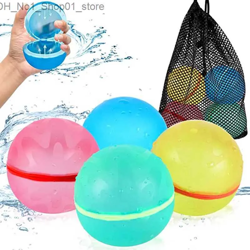 Brinquedos de banho Balões de água Reutilizáveis Bomba de água Splash Balls Absorvente Ball Pool Beach Play Toy Pool Party Favors Kids Water Fight Games Q231212