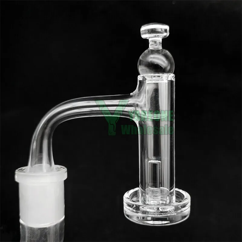 Kit de banger à petite tour de contrôle à soudure complète, 16 mmOD 64 mm de haut, mélangeur à quartz, clou à tamponner, comprend un pilier Terp et un bouchon en verre à longue queue, bouchon de carburateur 10 mm 14 mm mâle YAREONE