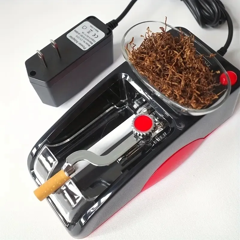 1pc, Rullo per sigaretta elettrico di quinta generazione, Rullo per sigaretta elettrico, Arrotolatore di sigarette per tubo da fumo vuoto da 8 mm/6,5 mm, Macchina per pigiatura di sigarette