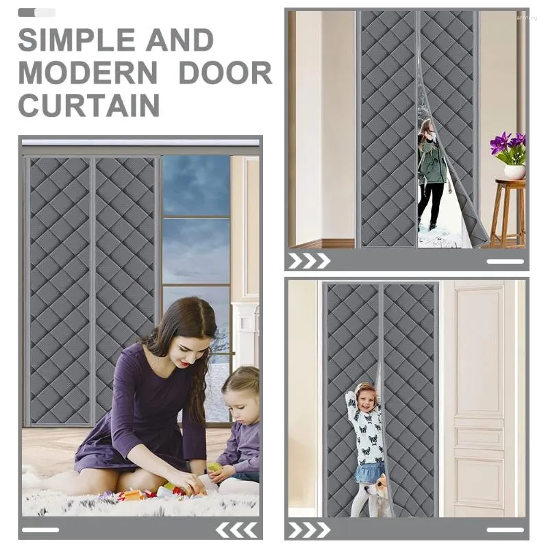 Winter Magnetic Oxford Door Curtain Air Conditioning Partition