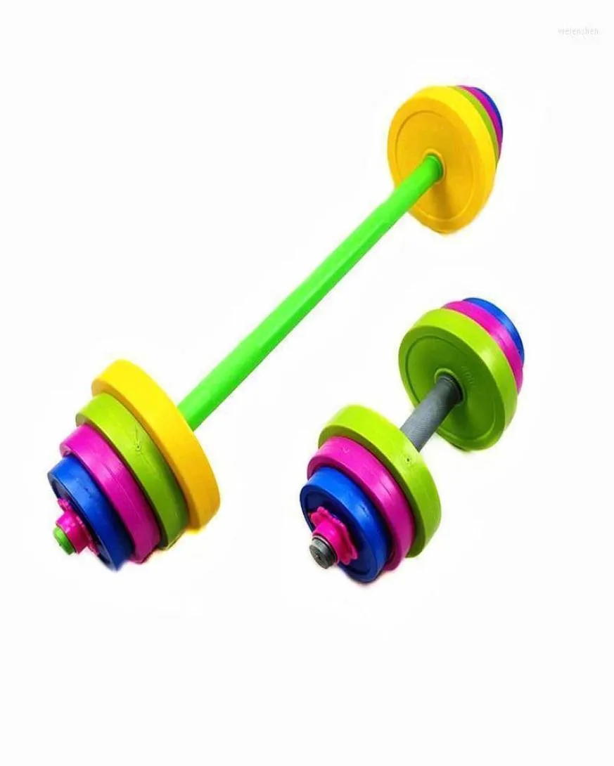 Sel pesos ajustáveis crianças conjunto de barbell crianças haltere musculação equipamentos de exercício treinamento muscular ginásio home4669859