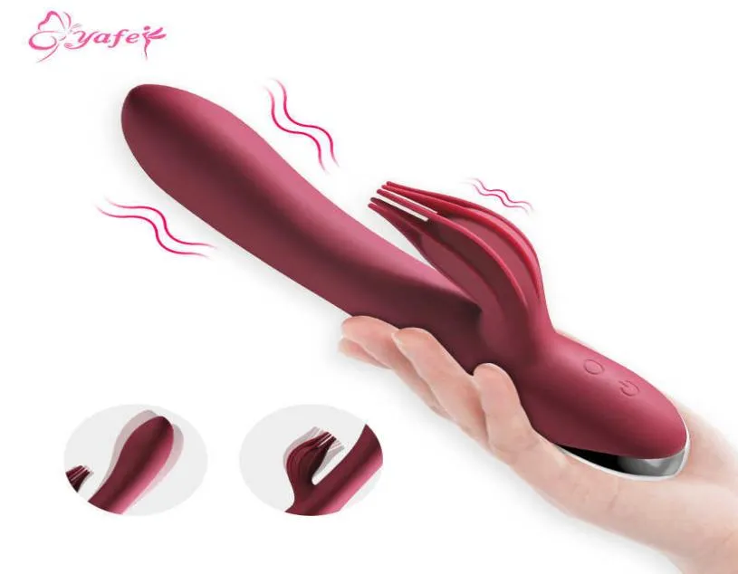 Velocità G pot 10 vibratore USB ricaricabile potente vibratore del coniglio del dildo per le donne stimolazione del clitoride massaggio giocattoli per adulti Q05154456053