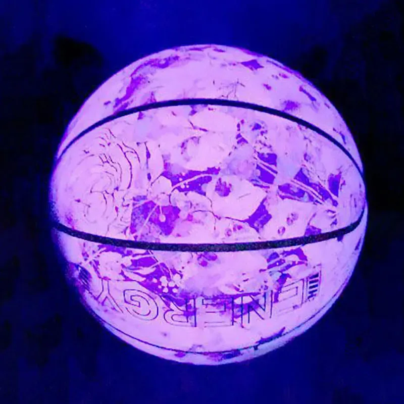 Glow In The Dark Basketball: Blue & Purple Light Up