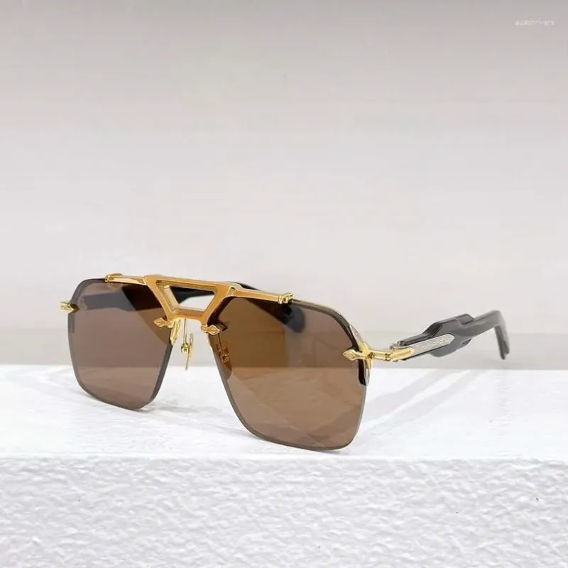 Sunglasses Frameless Rectangle Polarized TAC Lenses 57mm  display picture 3