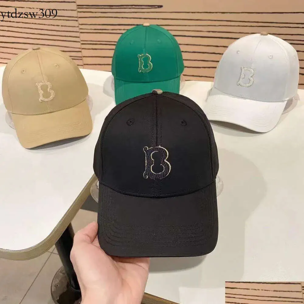 Berretti da baseball 23ss 4 colori Brand Fashion Berretto da baseball Estate Uomo Donna Lettere Stampa Baseball Griglia Stripe Pu Pelle Cappello casual D Dhb1g