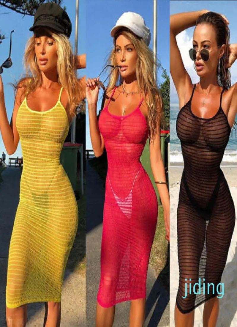 Wolewomens pizzo sexy all'uncinetto estivo costume da bagno bikini coperchio di costumi da bagno su un abito da spiaggia caviglie a un pezzo tops1155369