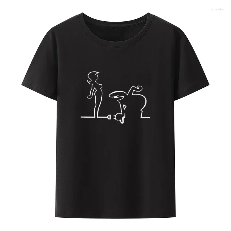 T-shirts pour hommes La Linea The Line Osvaldo Cavandoli TV Streetwear Chemise décontractée Femme sexy T-shirt graphique Homme à manches courtes Vêtements cadeaux