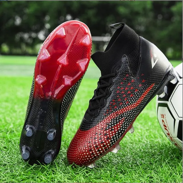 New Youth TF/AG Football Footwear Adult Outdoor Grassland Training Anti Slip Football Shoes Fashion Casual Lightweight Sneaker