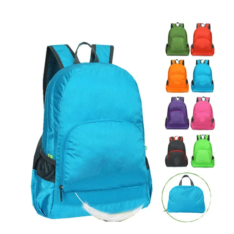 Outdoor Folding Bag Water Proof And Backpacking Light Receive A Backpack