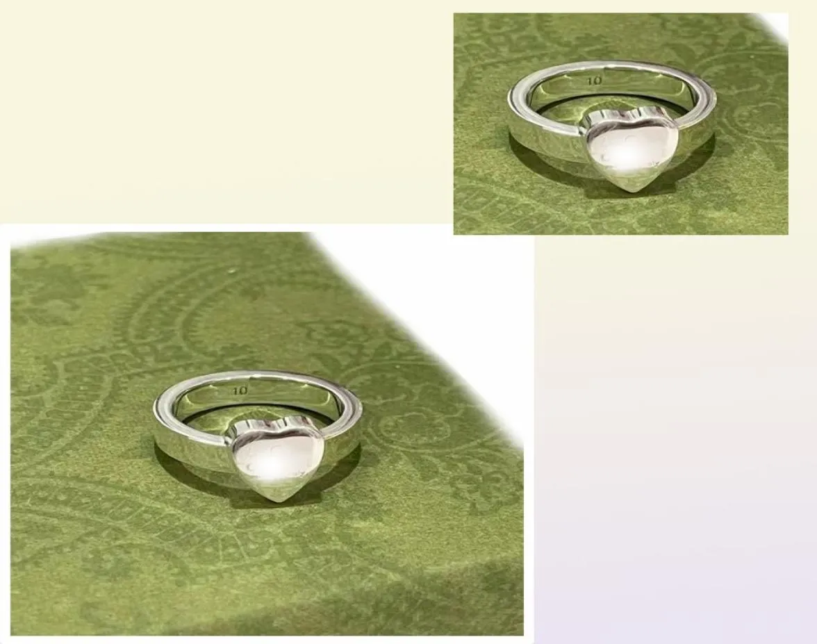 Designer top luxe zilveren ring mode mannen en vrouwen vervagen niet origineel ontwerp paren ring sieraden aanbod geheel71544522919756