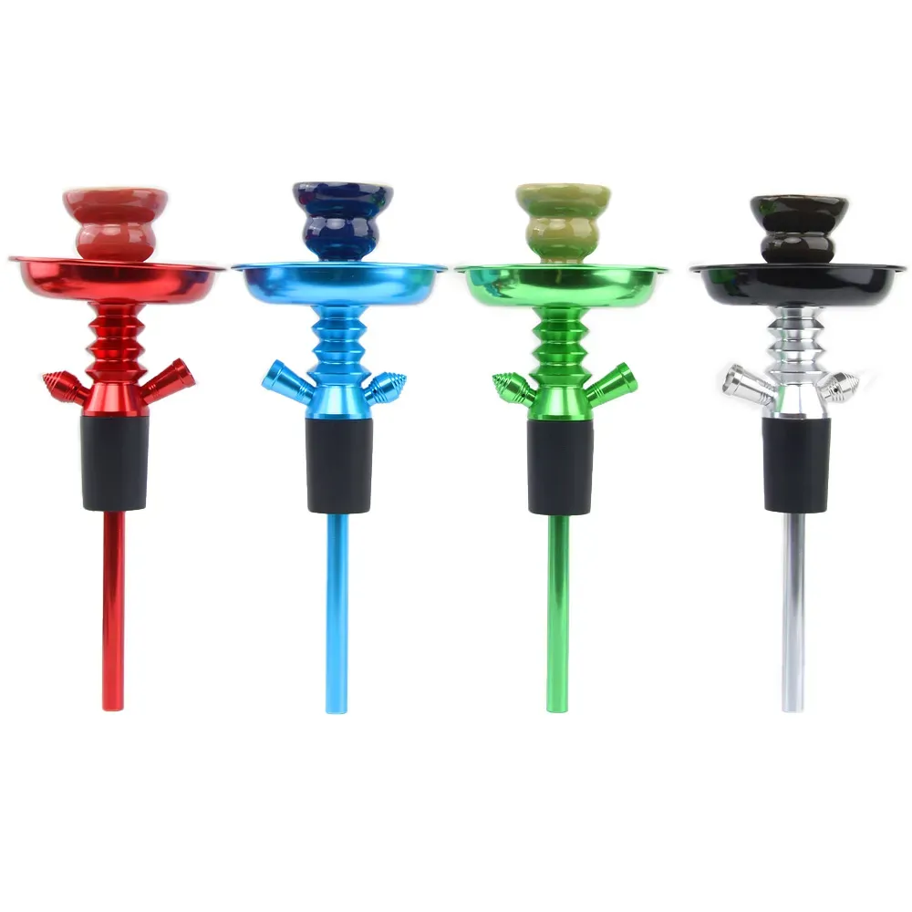 Wholesale Hookah shicha Hookah Shisha Champagne Wine Bottle Top HookahStem Kit HOOKITUP Complete Set With Bowl And Hose Pipe ZZ