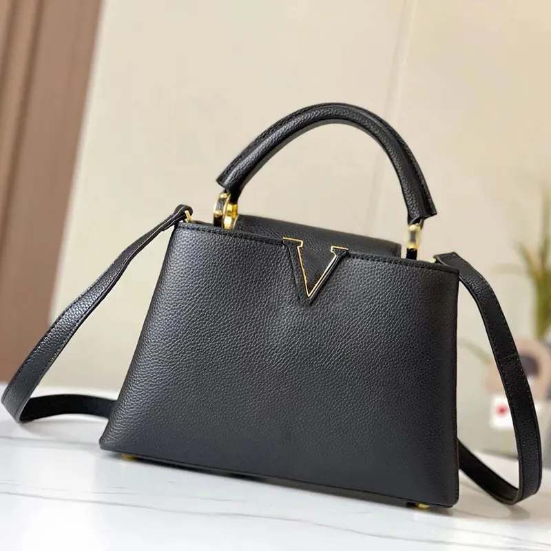 Luxury Leather Shoulder Bag For Women Fashionable, Spacious, And ...