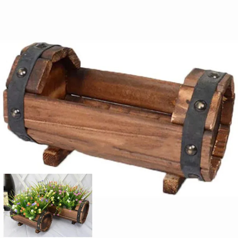 Plantenbakken Potten Houten Bloempot Buiten Tuin Decor Vetplant Potplantenbak Vetplanten Potten Kantoor Decor Bloempot Planter 231212