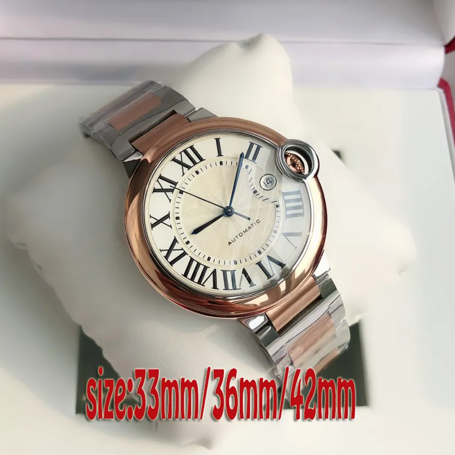 мужские часы мужские для женщин часы дизайнерские мужские часы круглые роскошные часы 33/36/42 мм роскошные наручные часы Классические часы с воздушным шаром автоматические механические часы