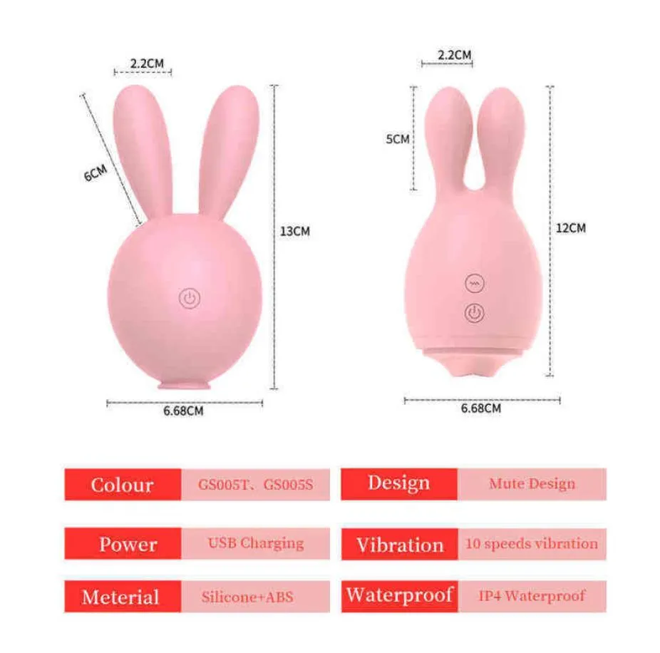 Nxy Vibrators Rabbit Vibrator Tongue Licking Gspot Clitoris Stimulator Pink Adult Sex Toy Female Vagina Femme Masturbator for Wom9172877