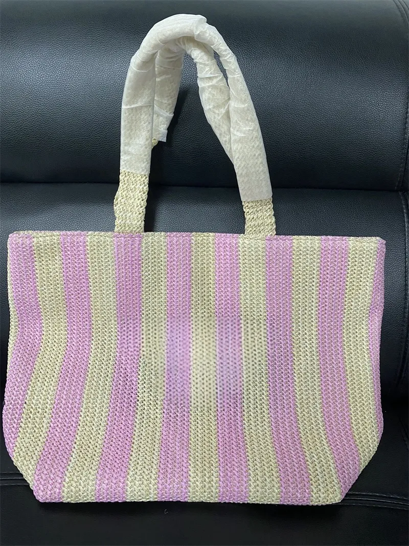 Bolso de mano de arcoíris para mujer, bolsos de mano a la moda de verano, bolsos de hombro de diseñador en colores Pastel CC888 24cm/39cm