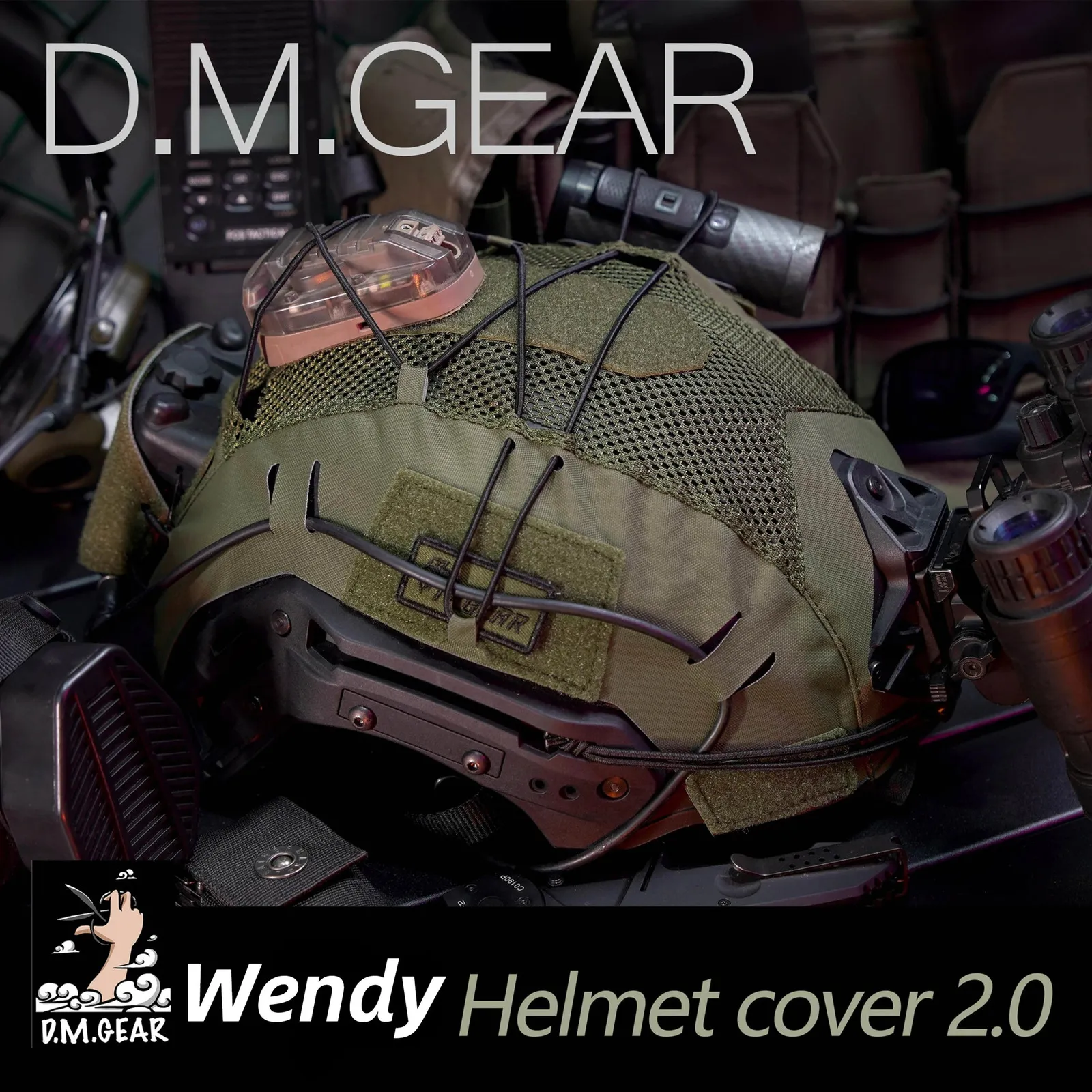 Cappellini da ciclismo Maschere Dmgear Team Wendy Copricasco Exfil Balistico Bump Mesh Multicam Ranger Verde Attrezzatura tattica Gear Militare Airsoft Caccia 231212