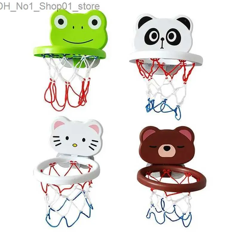 Bath Toys Toddler Cartoon Bathroom Mini Basketball Stand Splashing Toy Infants Indoor And Outdoor Sports Entertainment Water Fun Bath Toys Q231212