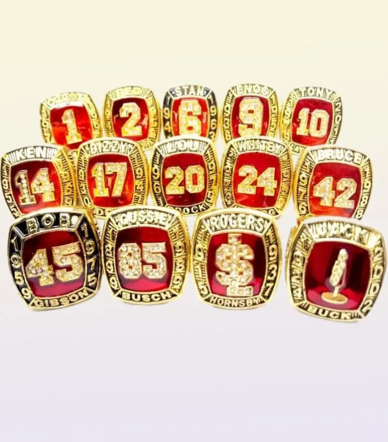 Lichtmetalen ring met eenvoudig ontwerp voor heren Cardinal Hall of Fame World Series 14 sets8933821