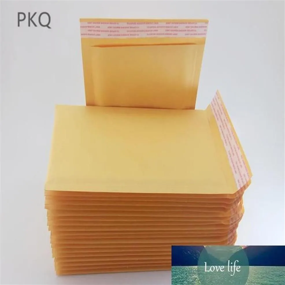 100 Uds. Pequeño grande 11 15 13 21cm amarillo Kraft sobres acolchados de burbujas para correo bolsa autosellante escuela de negocios Office297l