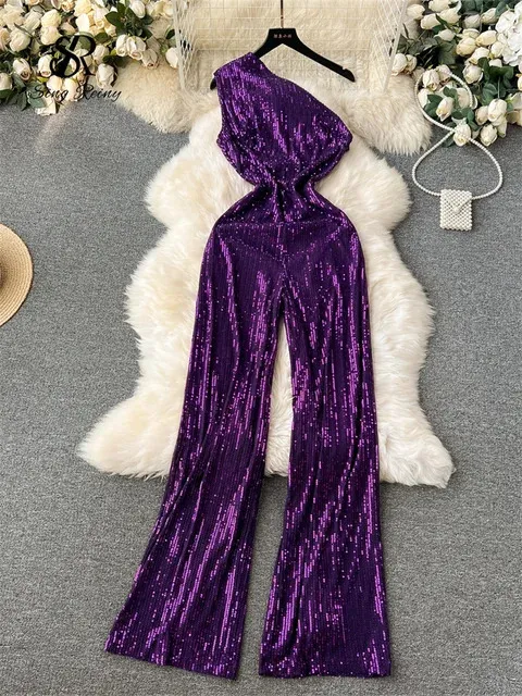 Ameri vintage VELOUR ELEGANT ROMPERS スーツ・フォーマル・ドレス
