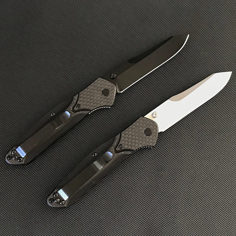 440C Blade Liome 940 Folding Knife Carbon Fiber Handle Outdoor Camping Tactical Safety Defense Pocket Military Knives