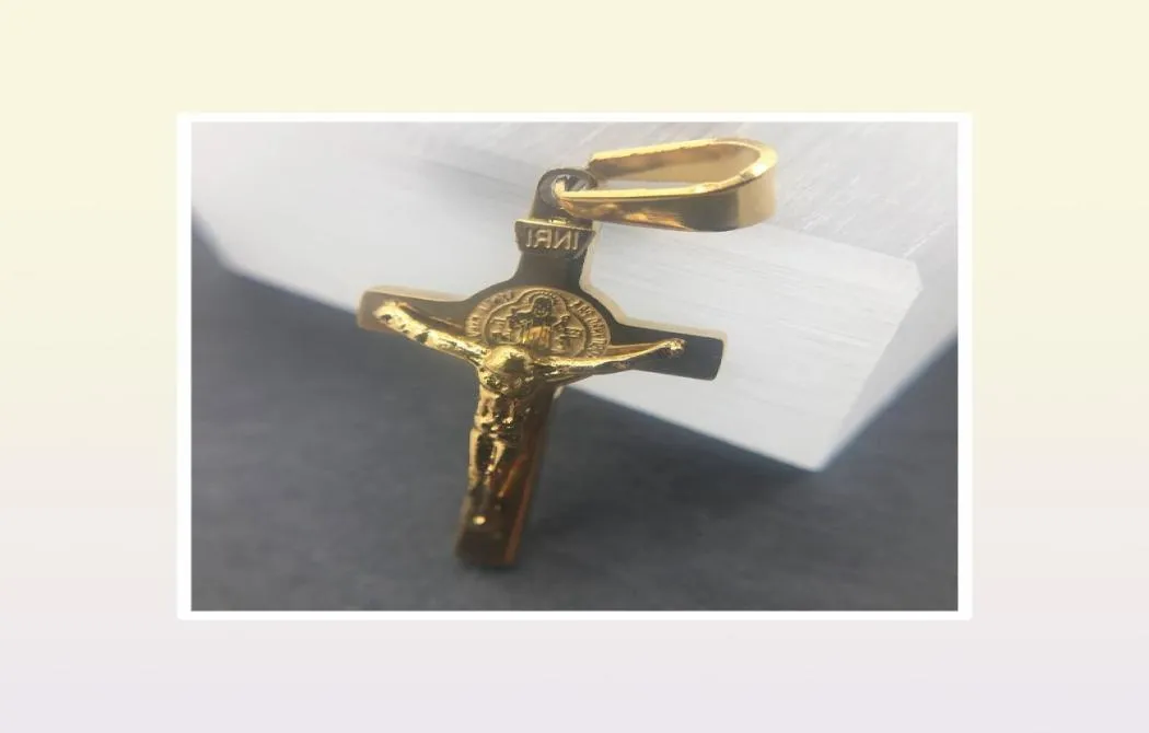 2020 Hochwertige Vine 18K Goldkette Halskette Jesus Religiöser Anhänger Halskette für Damen Herren Charm feiner Schmuck Geschenke6924940