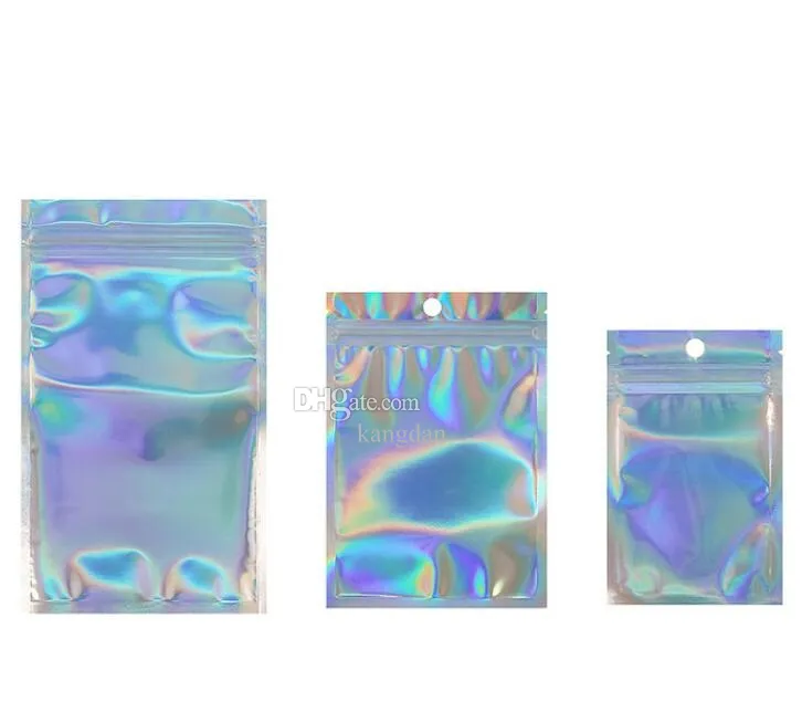 Wholesale Ziplock Holographic Laser Bag: Self Sealing Flat Gift ...